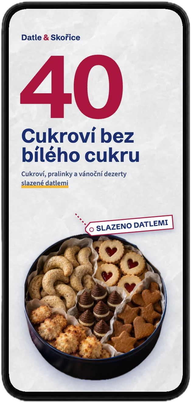 Obálka kuchařky se 40 recepty v mobilu